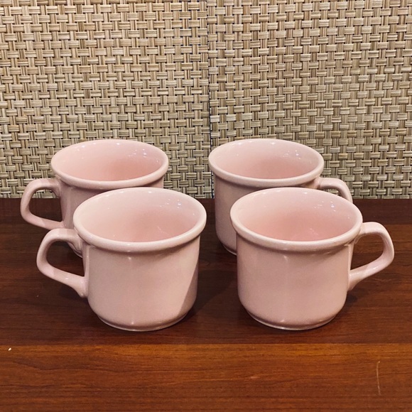Mount Clemens Pottery Other - 🌟2xHP🌟VTG 1950 4 Pink Pottery Mugs Mount Clemens